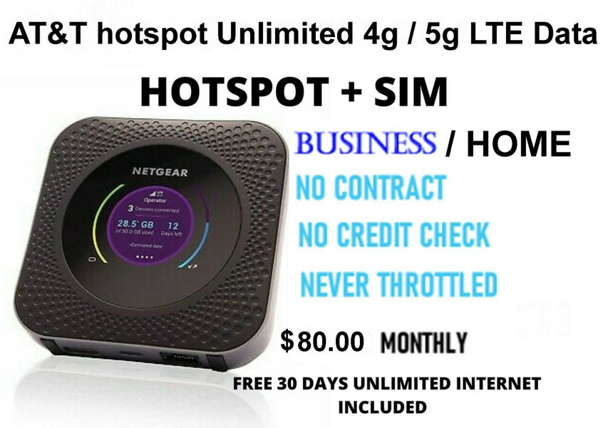 hotspot Unlimited 4g LTE Data