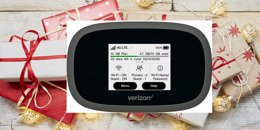 Verizon Unlimited Data Hotspot 4G LTE $100/Month | No Contract,ready to gift