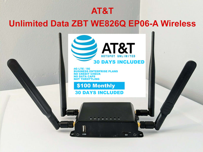 AT&T Hotspot Unlimited Data No Throttling $100/Monthly