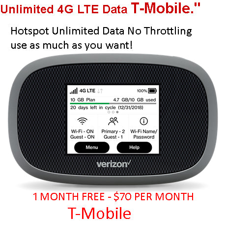 T-Mobile Unlimited 4G LTE Data – unlimited hotspot & television