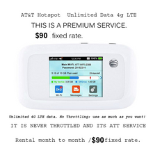Load image into Gallery viewer, AT&amp;T Hotspot Unlimited Data 4g LTE

