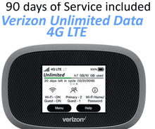 Load image into Gallery viewer, Verizon Unlimited Data Hotspot 4G LTE | Verizon truly unlimited 3 months of service included
