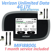 Load image into Gallery viewer, Premium Package Verizon MIFI 8800l Full Unlimited Data 4G LTE Hotspot
