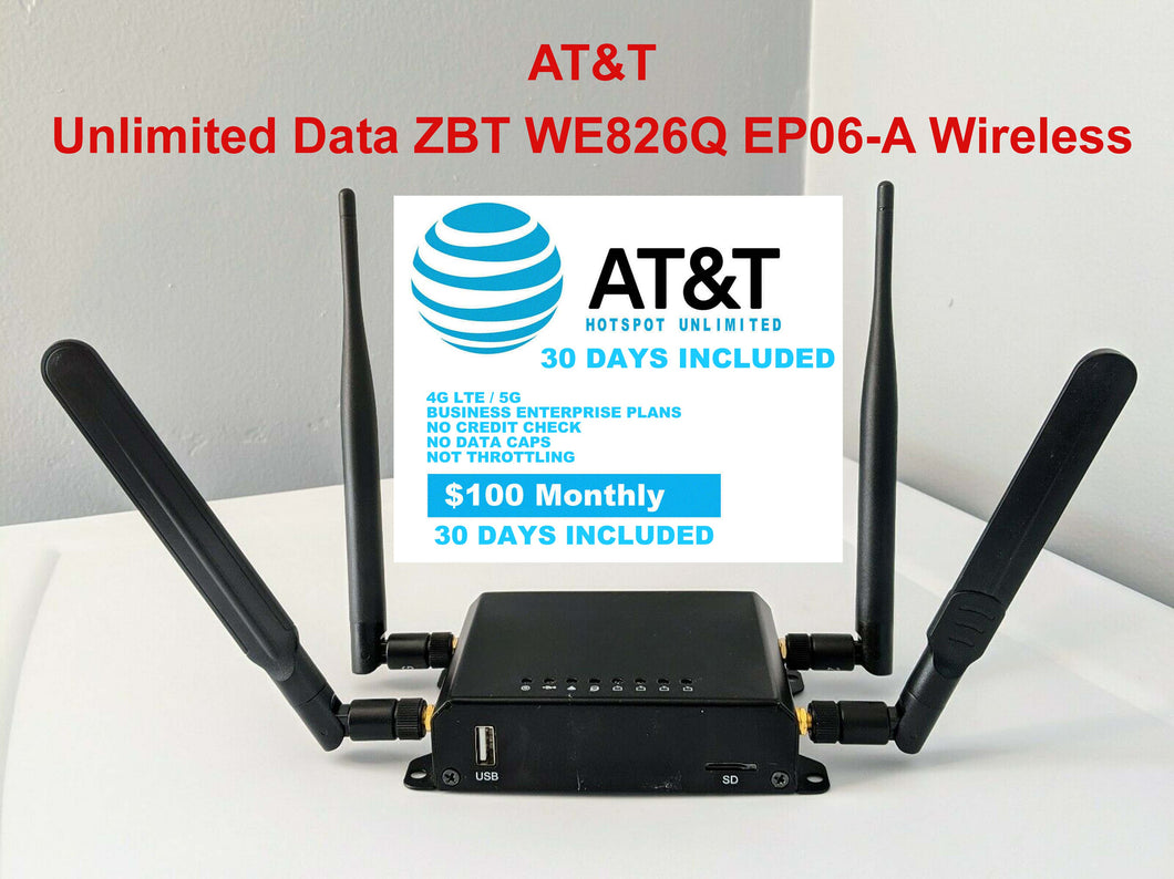 AT&T Hotspot Unlimited Data No Throttling $90/Monthly